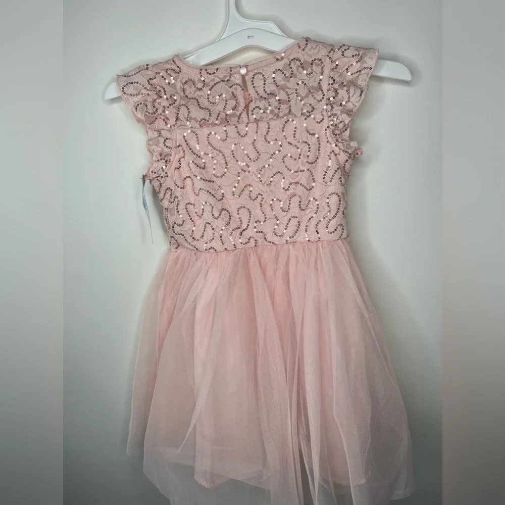 Girls' Flutter Sleeve Dress - Cat & Jack  Blush Pink